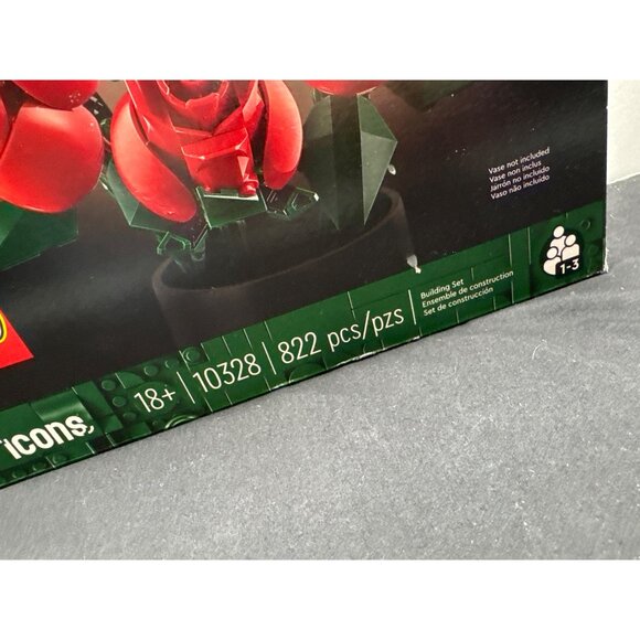 LEGO Icons Botanical Collection Bouquet Of Roses 10328 Building Set 18+ 822 Pcs - Picture 3 of 11